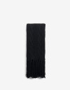 Bufandas Punto Liso Bufanda Skinny - Negro