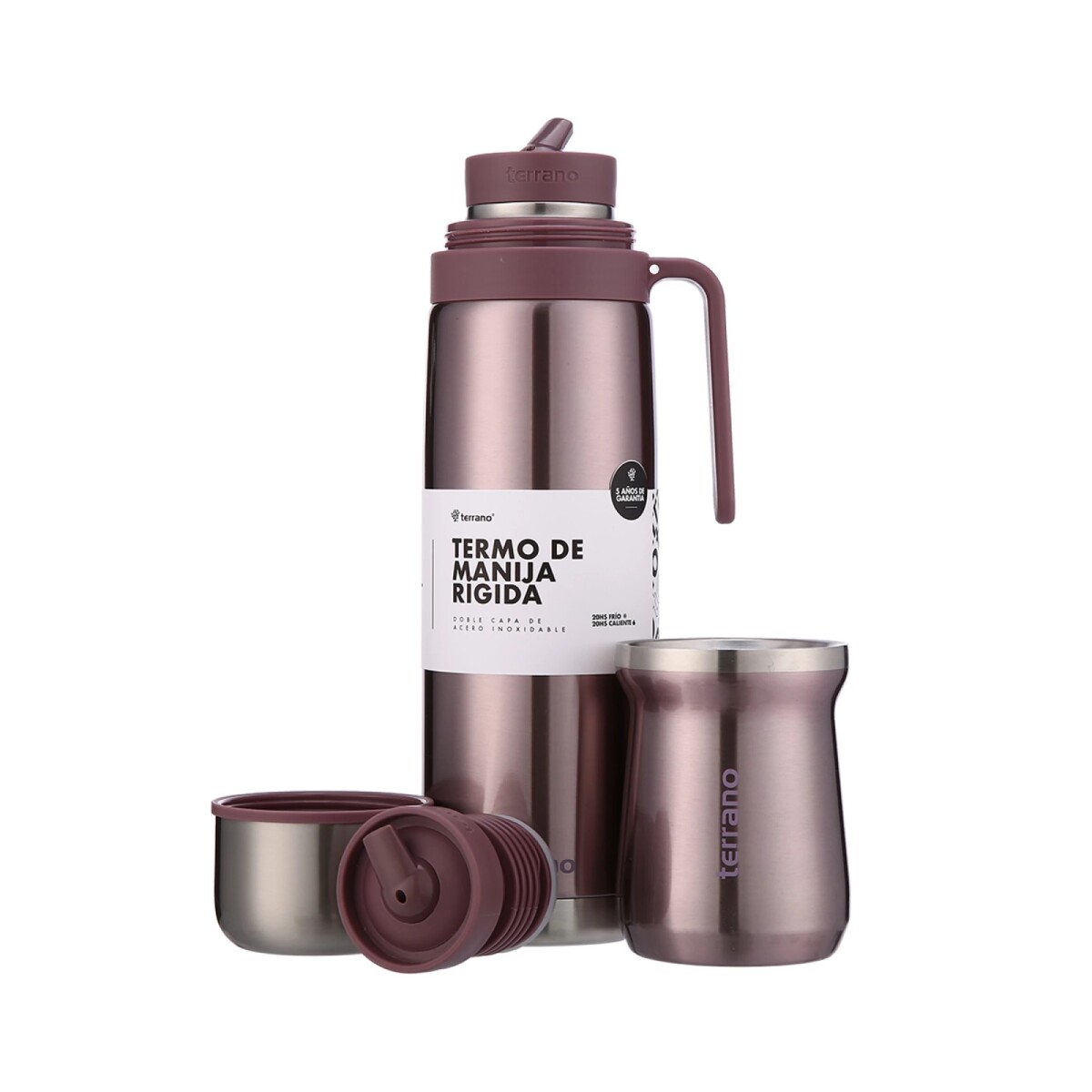 Kit Terrano Termo + Mate - LILA-METALIZADO 