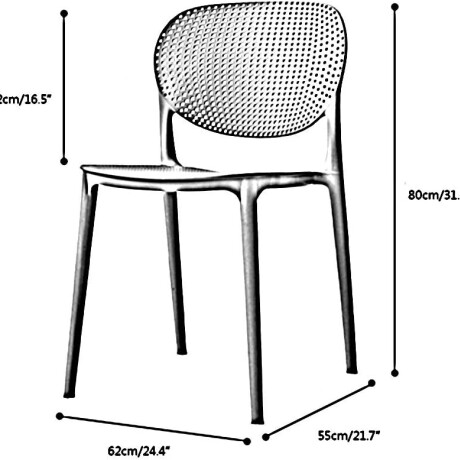 Silla Estela de jardin Gris