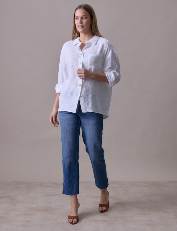 Camisa Bolsillo BLANCO