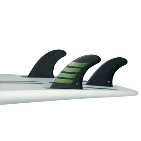 Quilla Futures F8 Alpha Large Carbon/Olive Tri Fins Negro Combinado