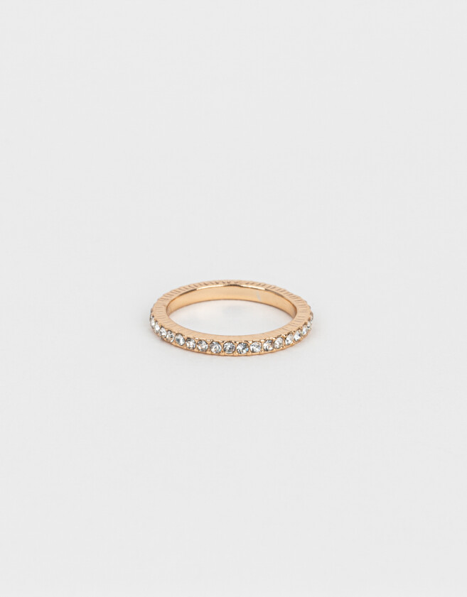 Anillos Chicos Con strass Anillo Con Strass - Dorado