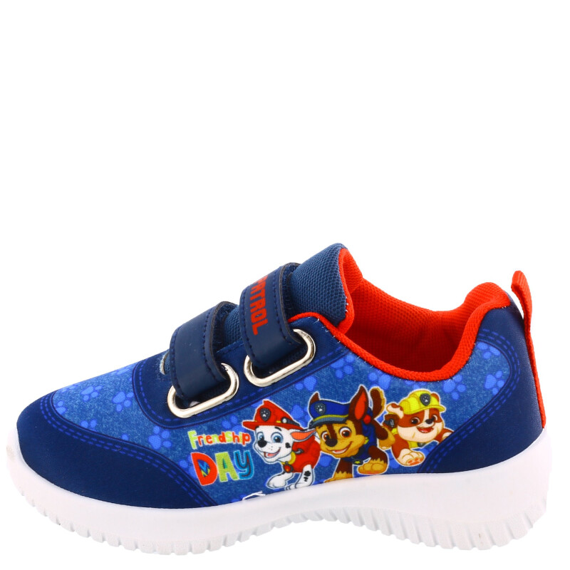 Championes Infantiles Paw Patrol Velcros Azul Marino - Rojo