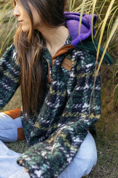 Buzo Crazy Bear Verde / Violeta