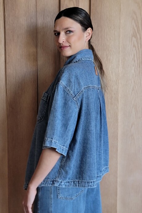 Sobrecamisa Sol Denim Azul Soft