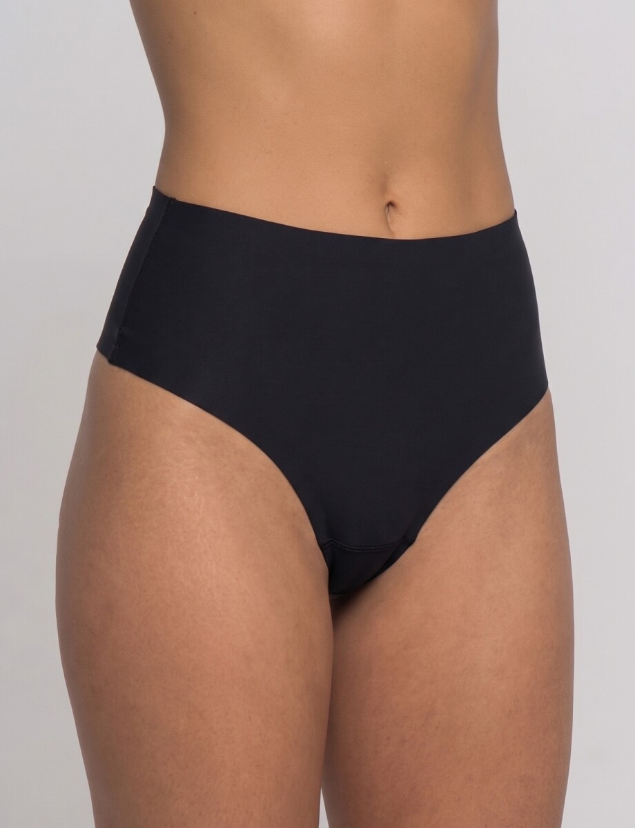 Pack 2 Thongs Modeladoras De Cintura Media Alta - Negro 
