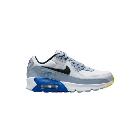 NIKE AIR MAX 90 LTR GS White/Blue/Grey