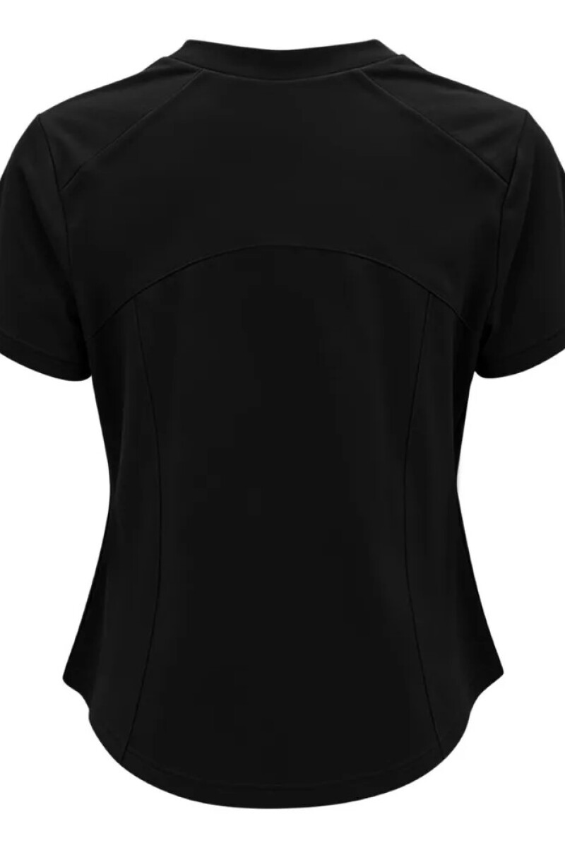 Remera Medio Cierre Oreiro Negro