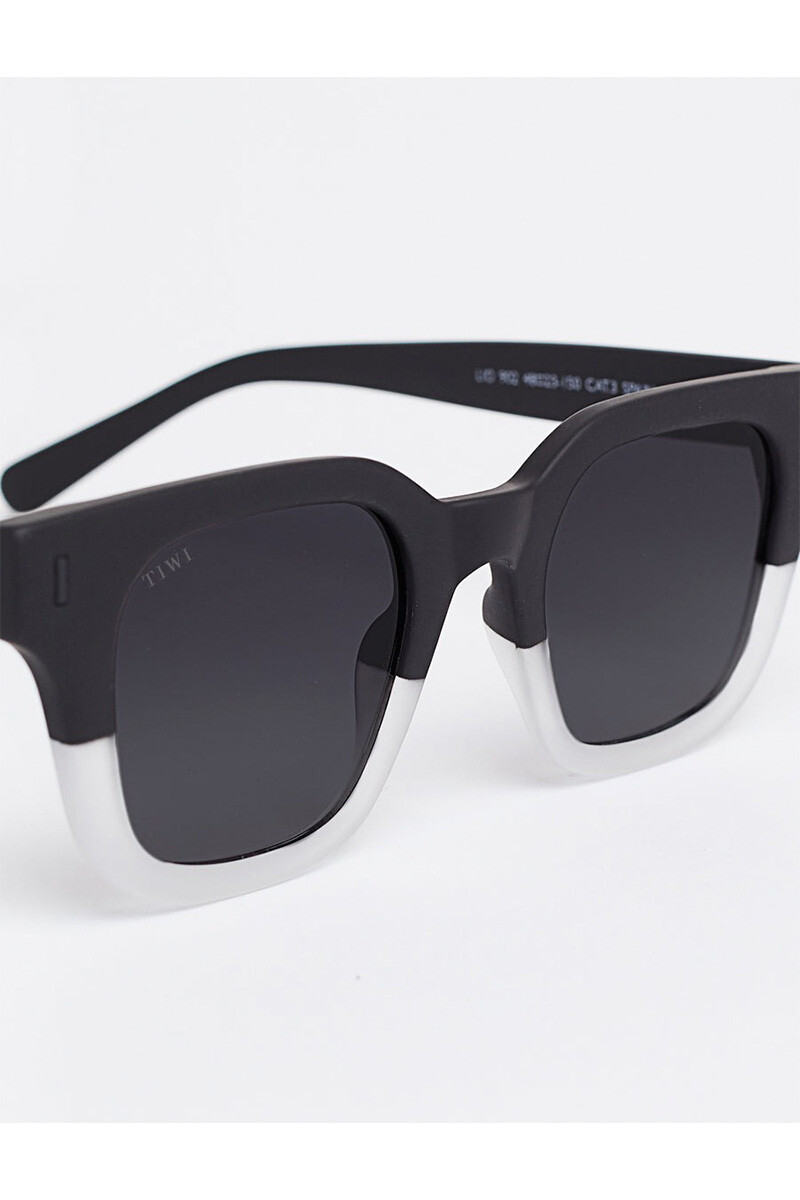Lentes Tiwi Lio Bicolor Rubber Black-ice With Smoke Gradient Lenses