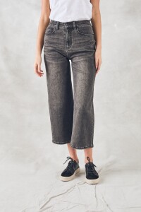 Jean Wide Denim Gris