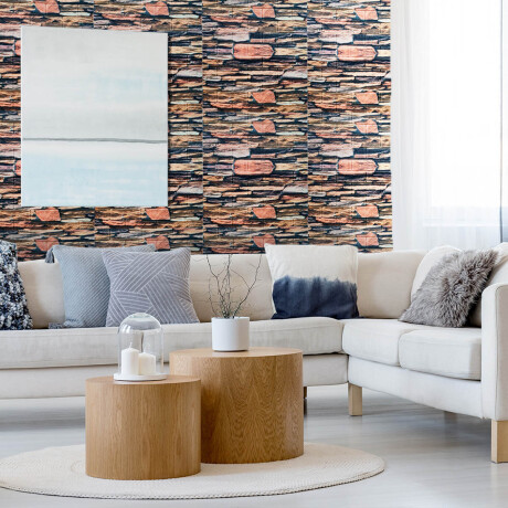 Revestimiento Tatami P/ Pared Y Piso 70x77cm Piedra Revestimiento Tatami P/ Pared Y Piso 70x77cm Piedra