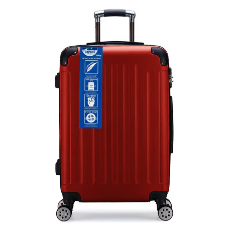 Valija Rígida 24'' Resistente Impermeable 4 Ruedas Rojo