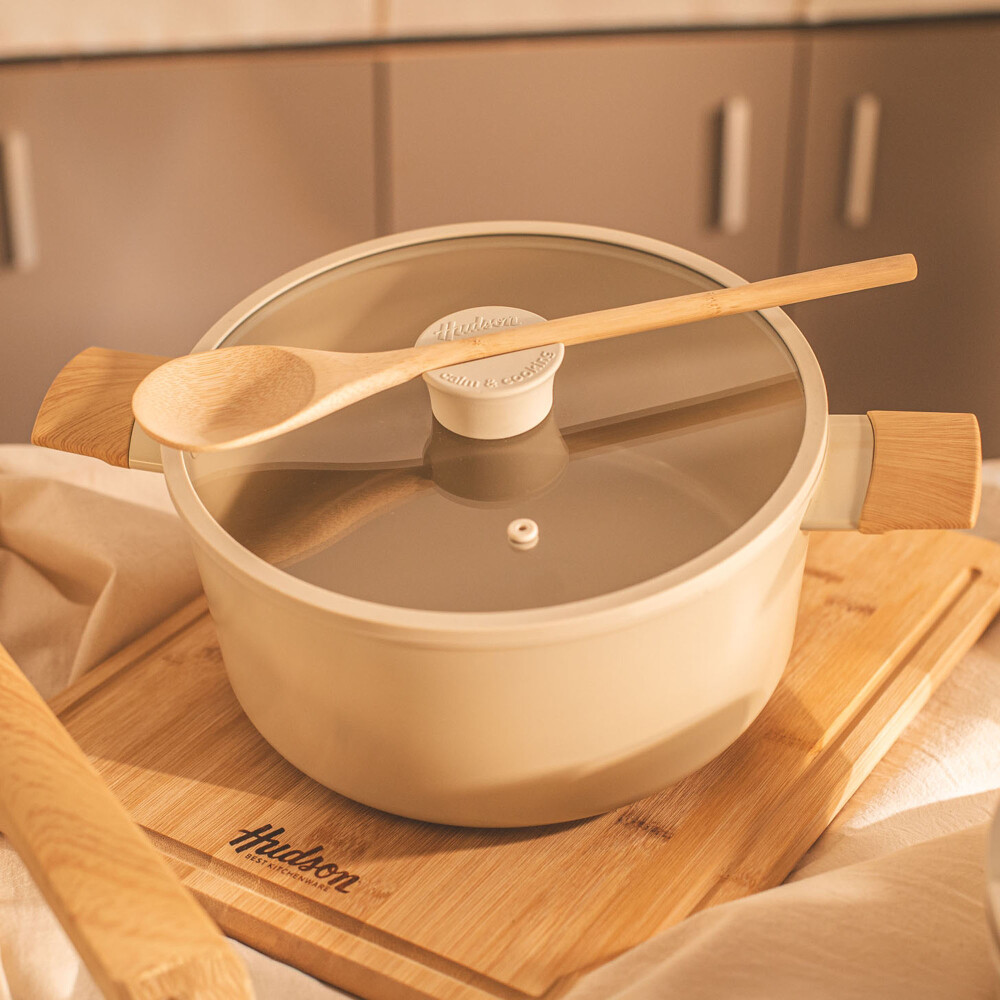 CACEROLA C/ ANTIADHERE NATURAL/BEIGE ALUMINIO HAR07