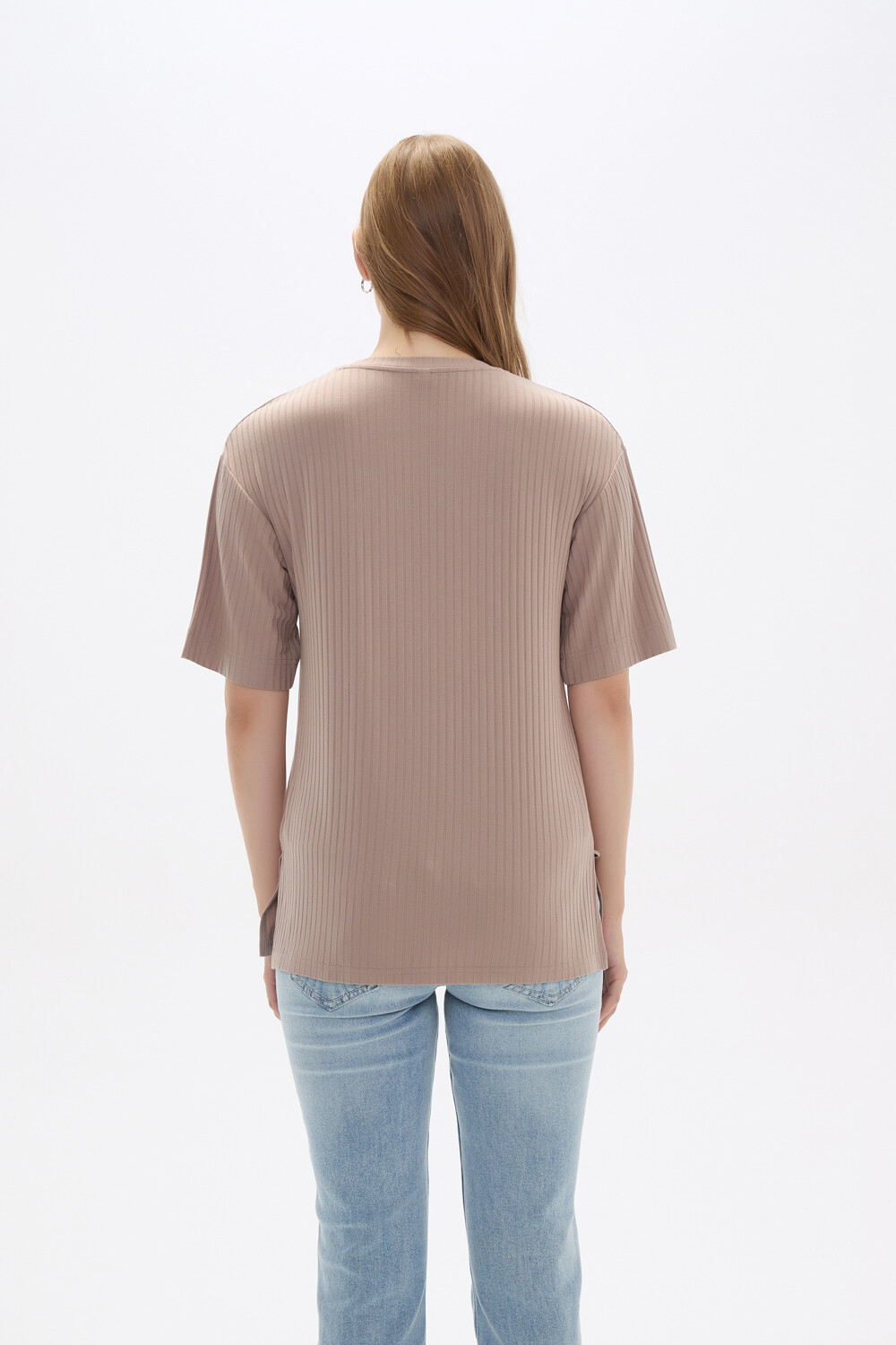 Remera Javid Taupe Claro