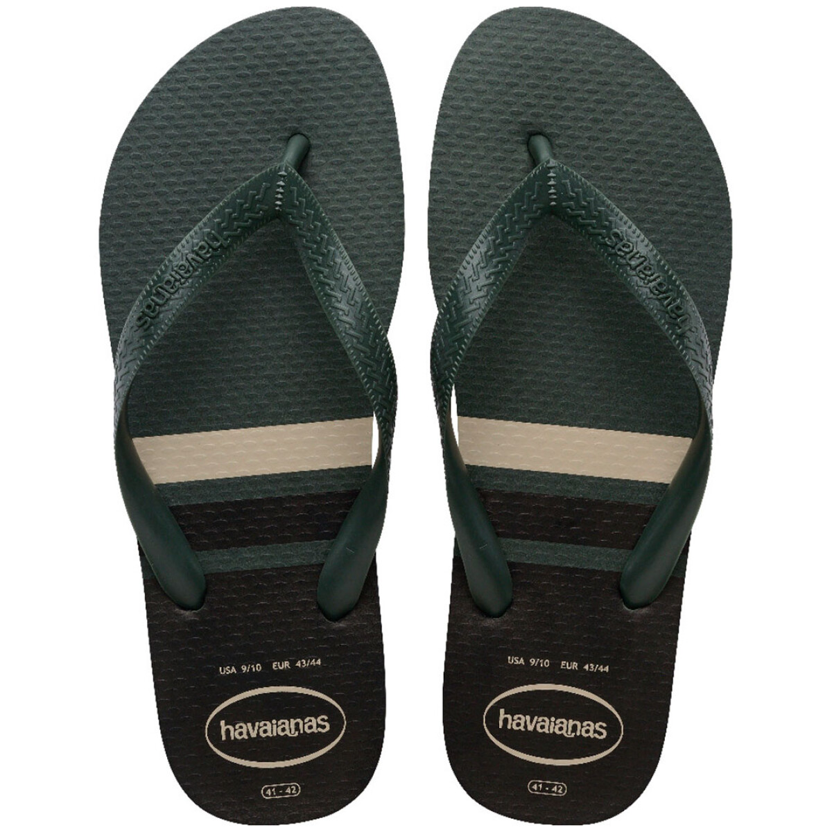 Sandalias de Hombre Havaianas Color Essential - Verde - Oliva 