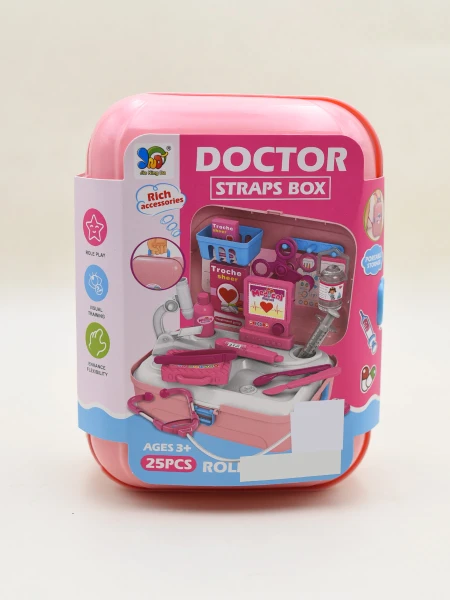 SET DE DOCTOR 25X20 CM ROSADO