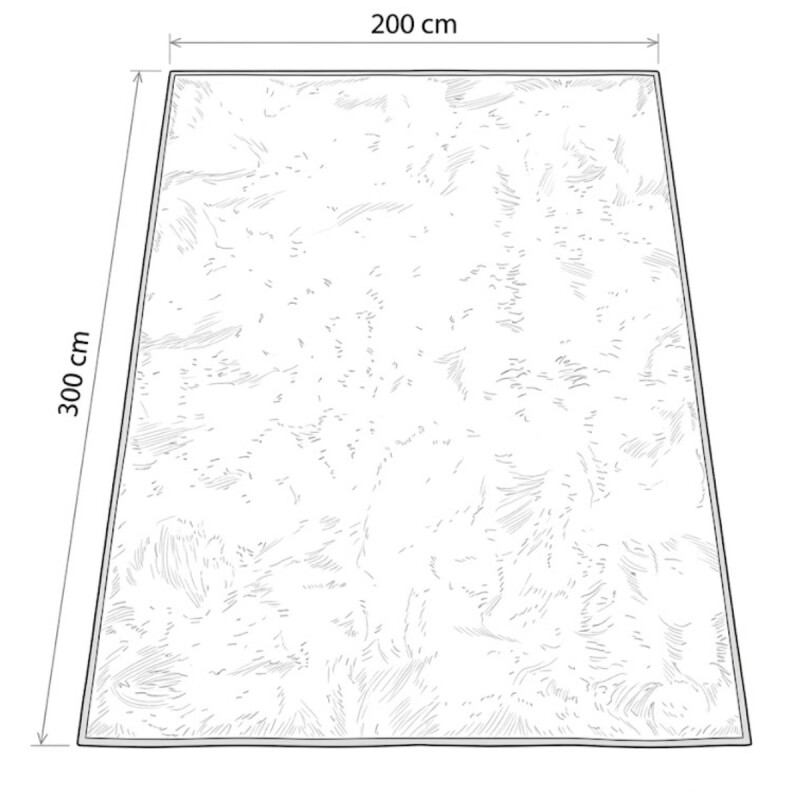 ALFOMBRA PLUSH BEIGE 200X300CM Unica