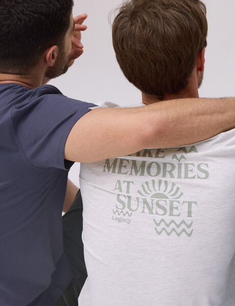REMERA ESTAMPADA DE ALGODÓN Gris