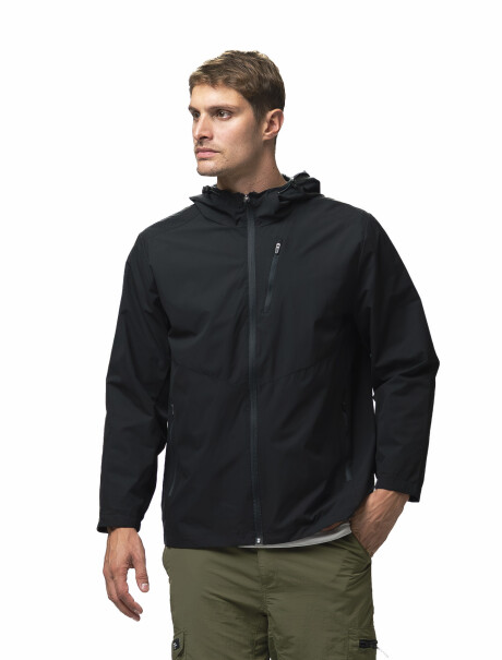 Campera con capucha Forum Negro