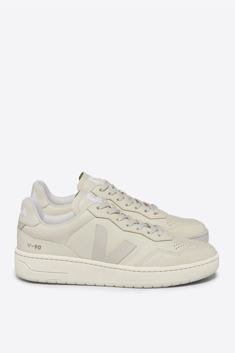 Zapatilla V-90 Crema