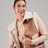Chaleco con sherpa Slowly Beige