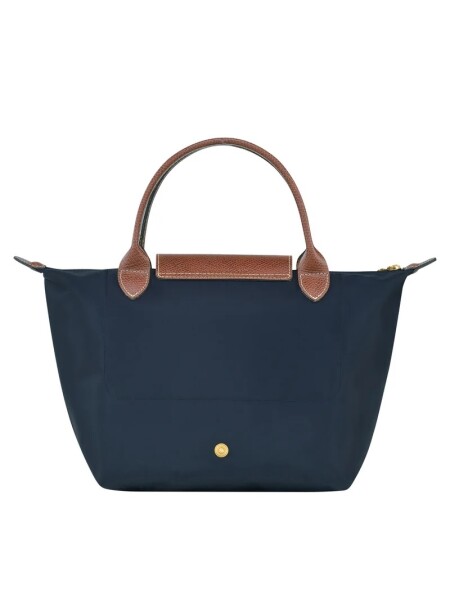 Longchamp -Cartera Longchamp plegable de nylon con cierre y asa corta, Le pliage S Azul