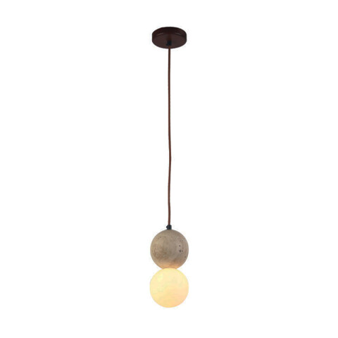 Lámpara colgante globo G9 Ø100mm vidrio opal IX9570