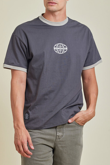 T-SHIRT RUNEL RUSTY Gris Oscuro