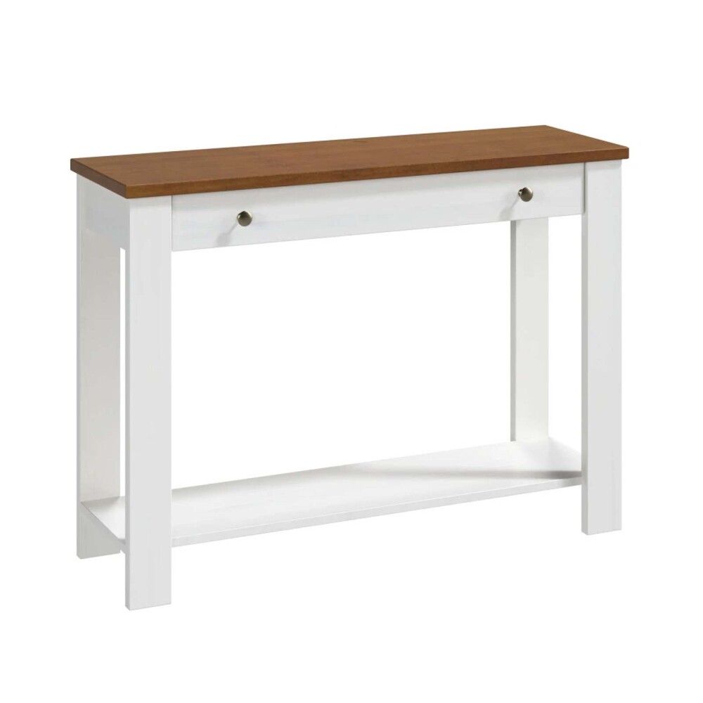 CONSOLA/MESA DE ARRIME LIVING MADERA BLANCO AGATA BCO/NAT