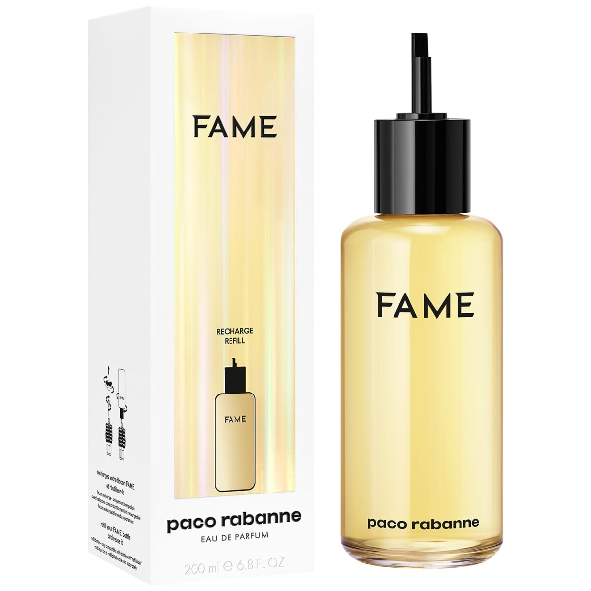 Refill Perfume Paco Rabanne Fame EDP 200ml Para Mujer Repuesto de Perfume 