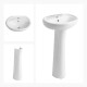 JUEGO DE BACHA Y PEDESTAL BLANCO