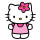 Portacosméticos oval Sanrio Kitty