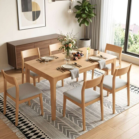 Mesa de comedor Madera maciza 150 cm Bolonia