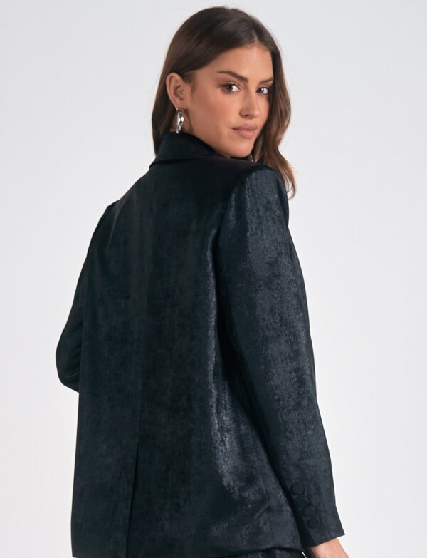 Blazer Satinado NEGRO