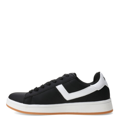 Championes de Hombre Pony Square Negro - Blanco