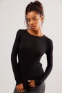 LONG NIGHTS LAYERING TOP Negro