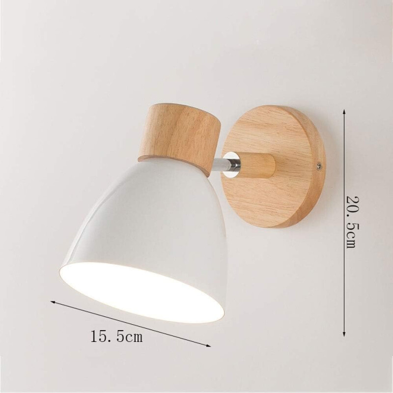 Lampara Aplique De Pared Nordica Led Moderna Blanco
