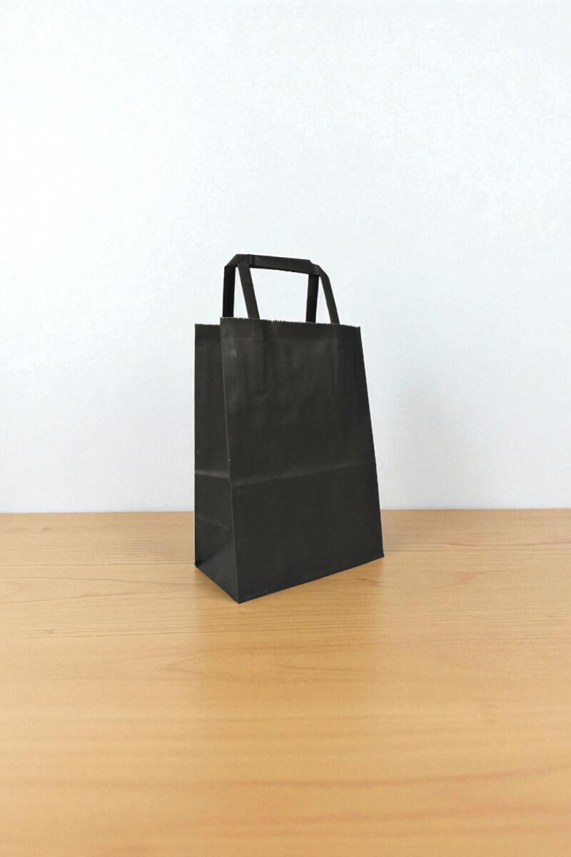 Bolsa lisa acuario 14x08x20 cm - NEGRO 
