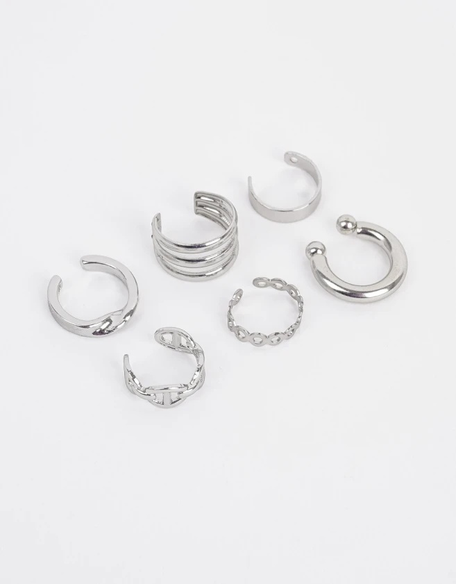 Bijou Cuff De metal Set De Cuff De Metal - Plateado
