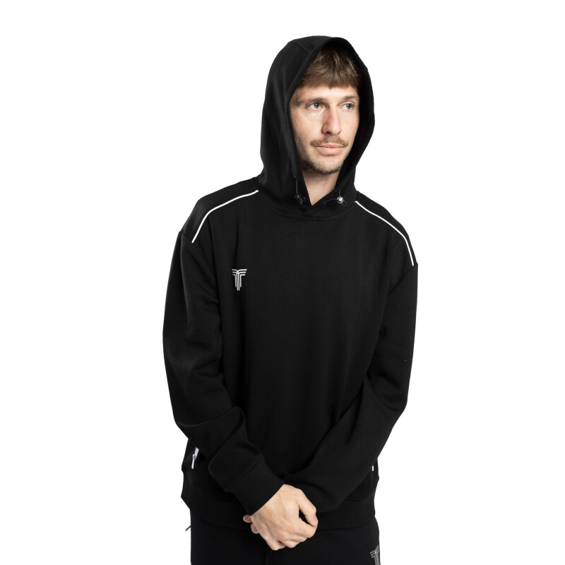 Canguro Unisex Tiffosi Zipper Negro - Blanco