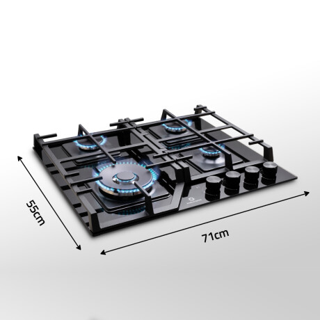 Anafe a Gas 4H Negro