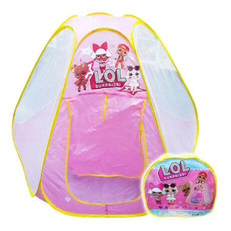 Casa Grande Lol P/niña Infantil Lona Plegable + Bolso Rosa