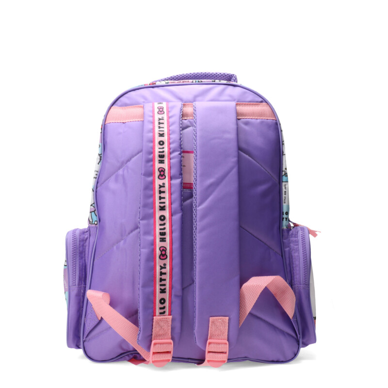 Mochila Hello Kitty 18" Lila- Rosado - Blanco