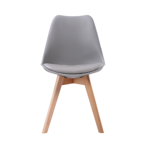 SILLA DE COMEDOR EAMES ACOLCHONADA Silla Eames Gris con Asiento Acolchado