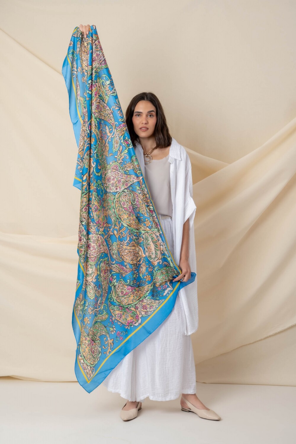 PAÑUELO ARABESQUE Azul