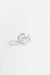 Earcuff calado plateado
