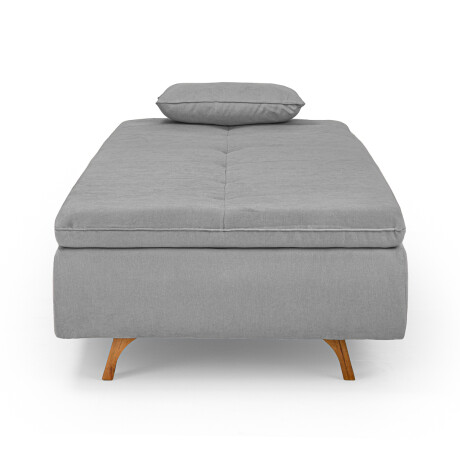 Chaise Cama Maira - Tela Microfibra 9910 (Lino Gris)
