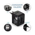CARGADOR VIAJERO INTELIGENTE STANDARD "ROCA" 2.1A/2 USB CON ADAPTADOR UNIVERSAL CARGADOR VIAJERO INTELIGENTE STANDARD "ROCA" 2.1A/2 USB CON ADAPTADOR UNIVERSAL