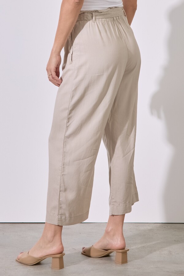 Pantalon Tencel BEIGE CLARO