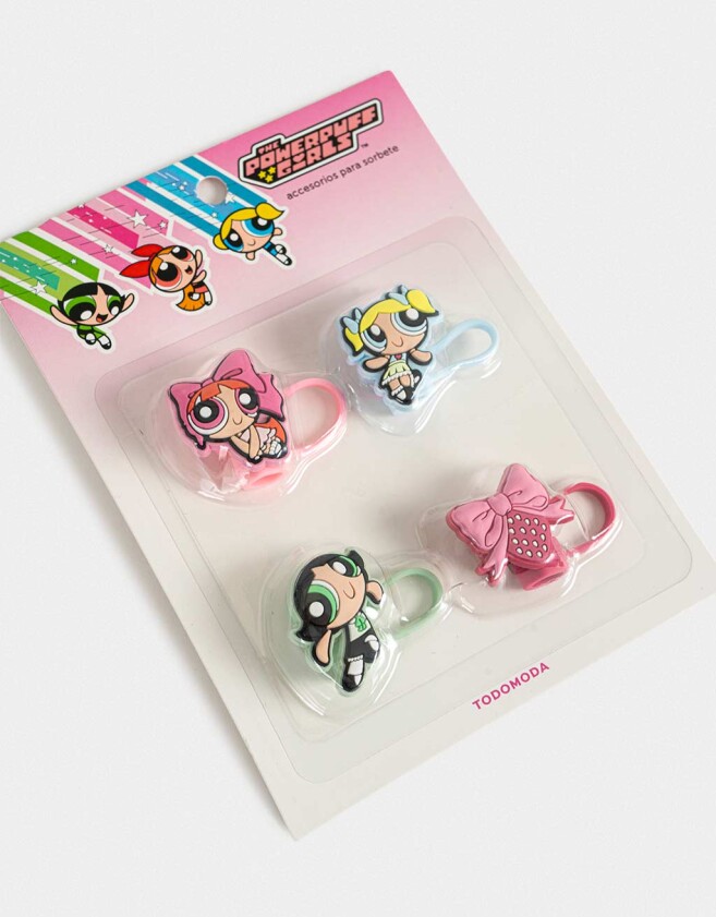 Rega Varios Silicona Set De Toppers Chicas Superpoderosas - Combinacion Multicolor